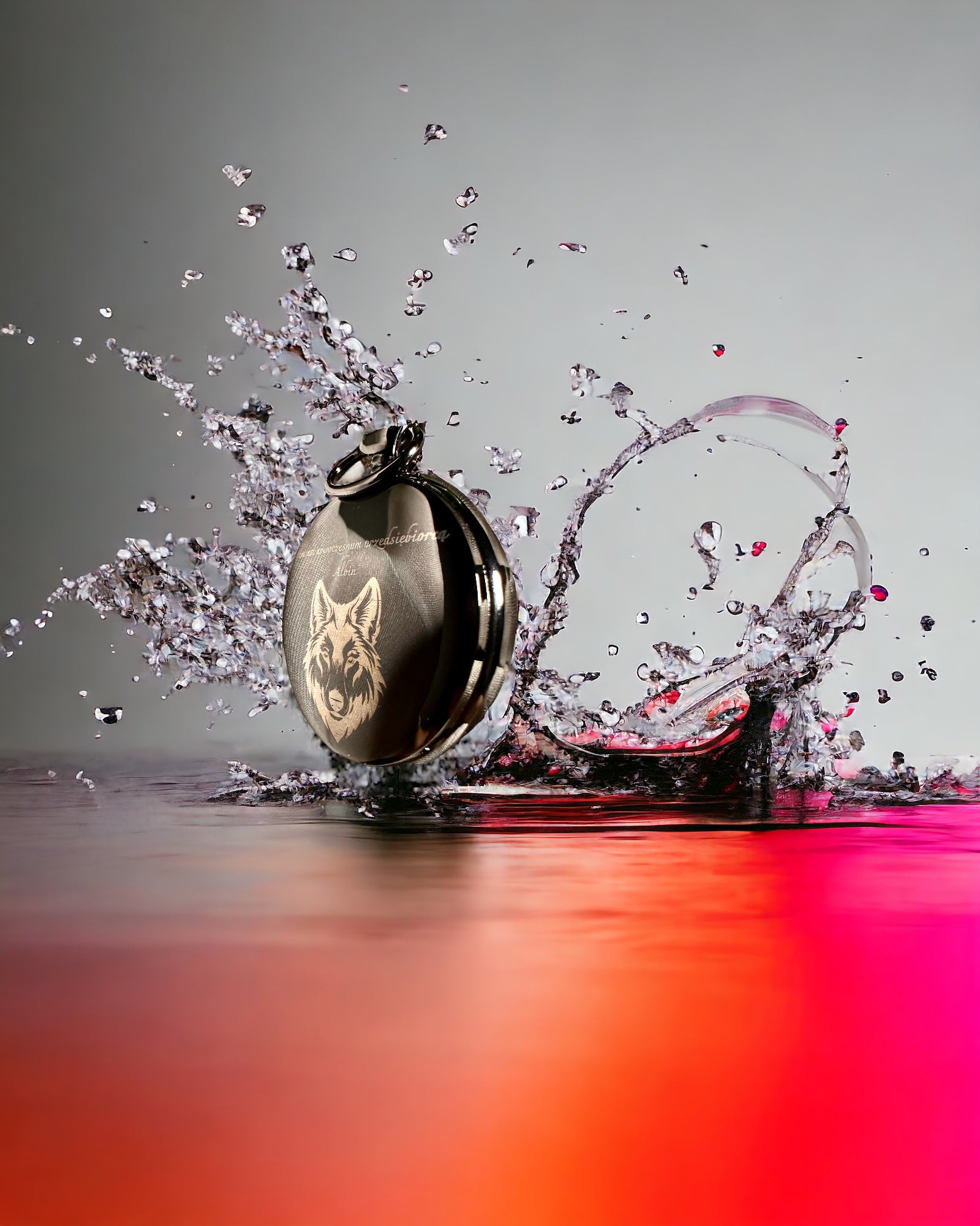 Klasické mechanické vreckové hodinky s dvojitým krytom – manuálne, čierne, personalizácia s gravírovaním