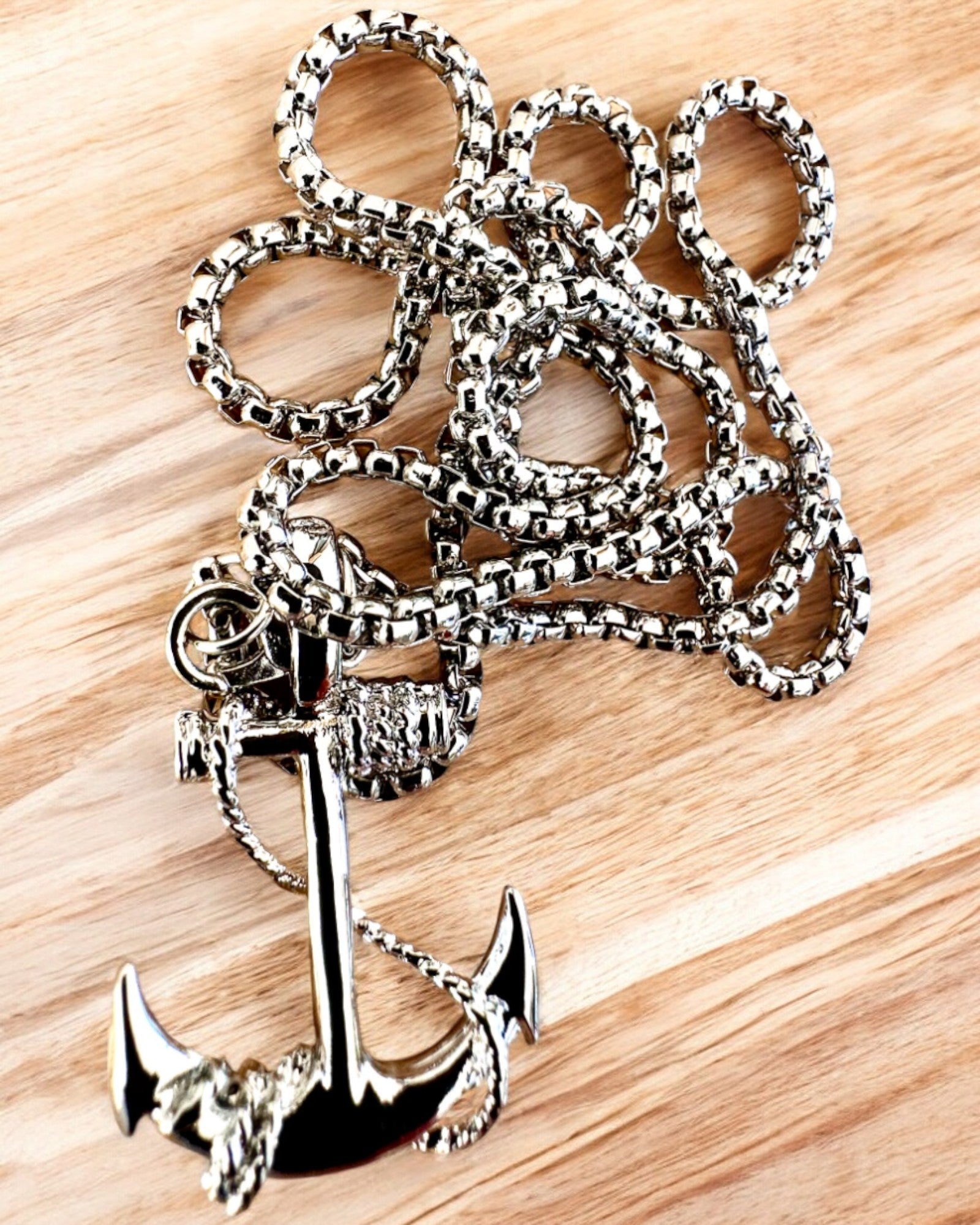 Kotwica Determinacji, Amulet Morski, naszyjnik, możliwość personalizacji grawerem na prezent, 3 warianty do wyboru