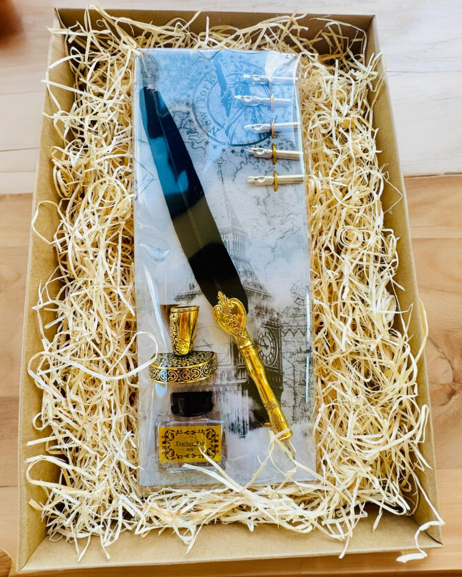 Elegantné husacie pero so súpravou príslušenstva - Royal Quill, možnosť personalizácie gravírovaním