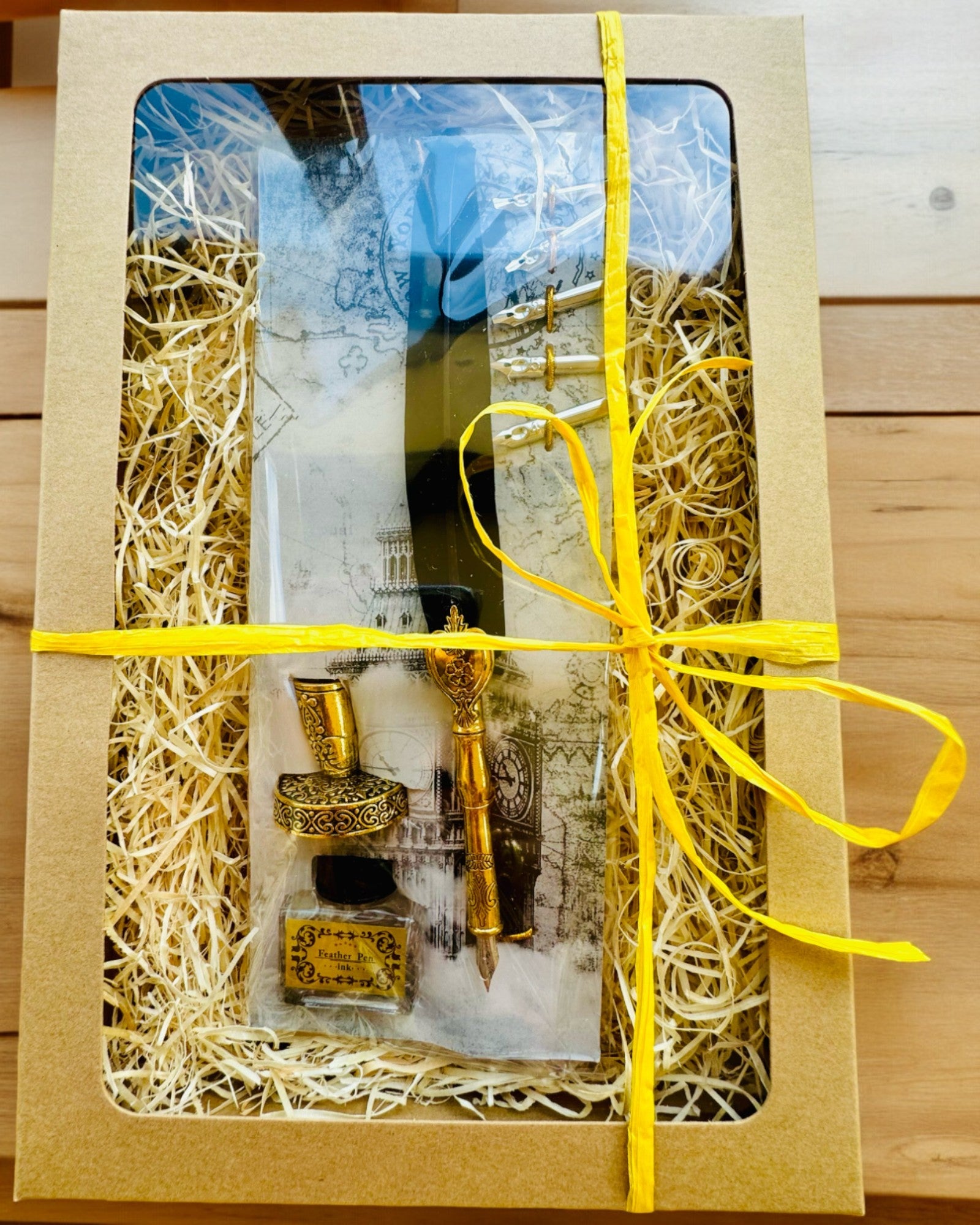 Elegantné husacie pero so súpravou príslušenstva - Royal Quill, možnosť personalizácie gravírovaním