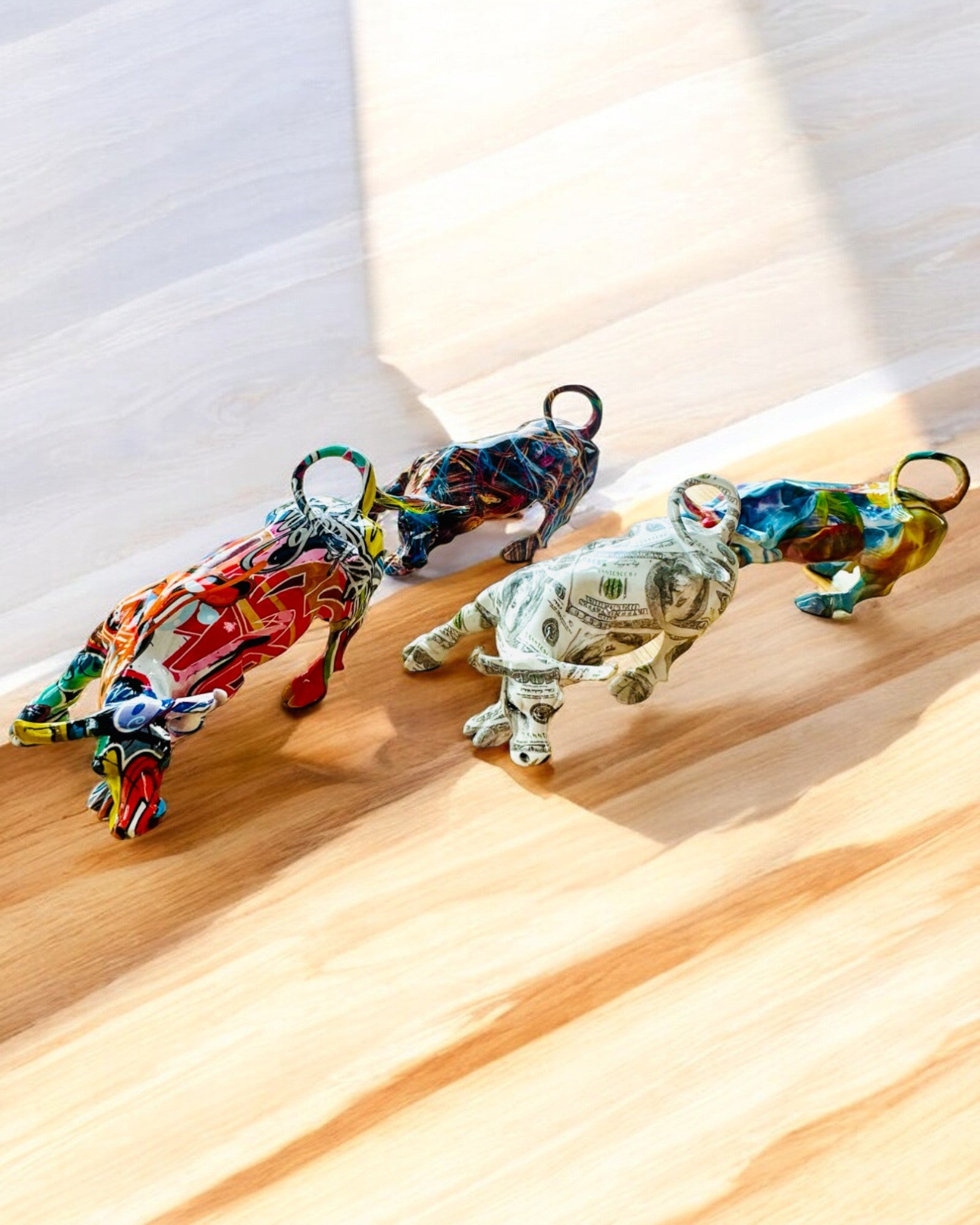 Dekoratívna socha býka "BullArt" – Unikátne umenie s možnosťou gravírovania - 4 farebné varianty, na personalizovaný darček