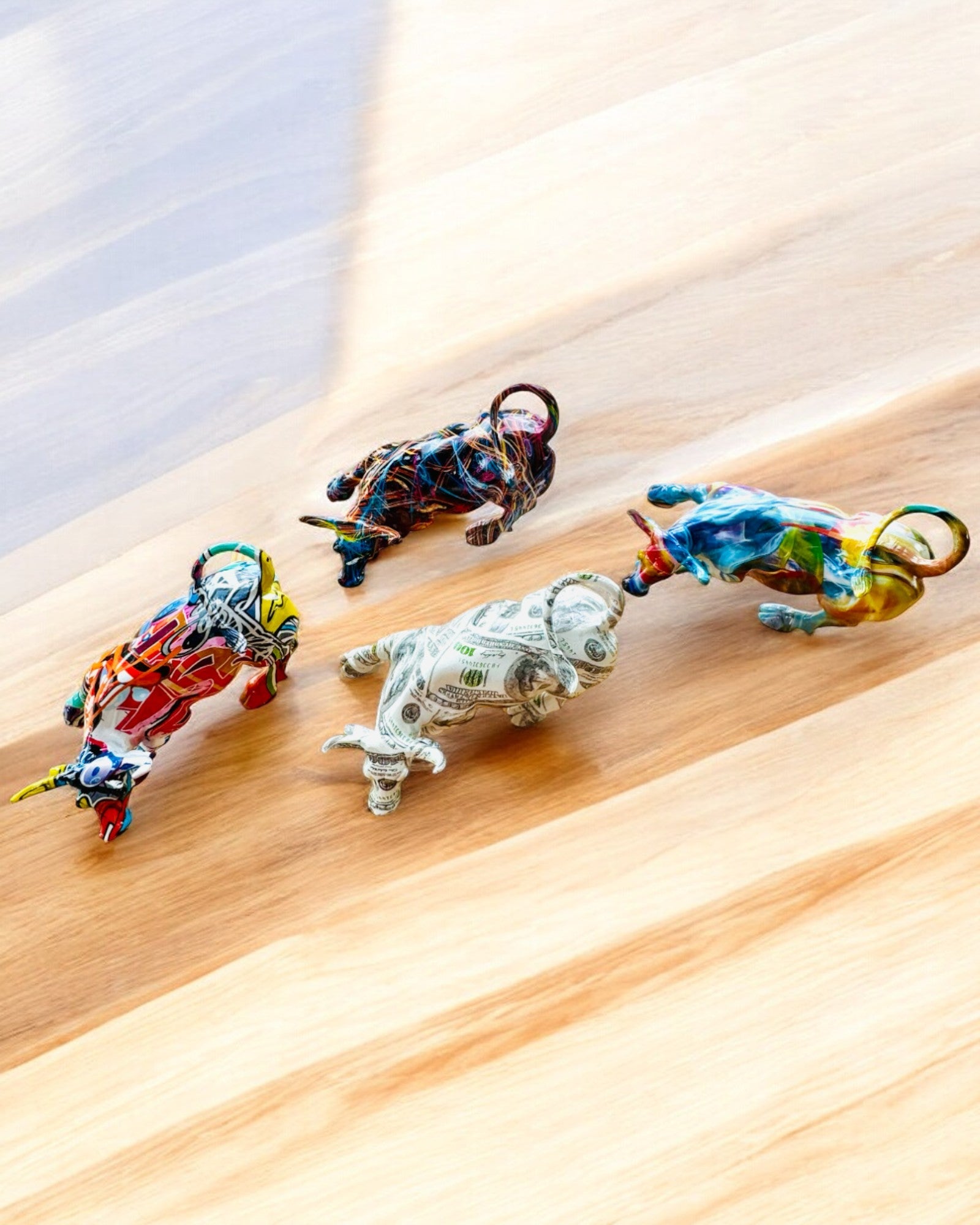 Dekoratívna socha býka "BullArt" – Unikátne umenie s možnosťou gravírovania - 4 farebné varianty, na personalizovaný darček