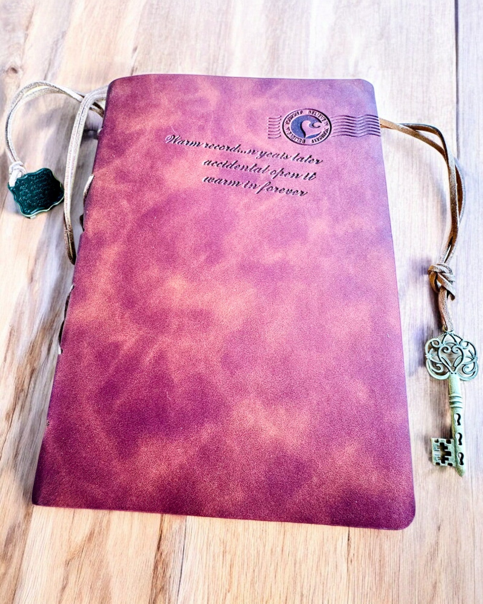 Vintage zápisník "Klúč Minulosti" - Možnosť gravírovania na darček, notes