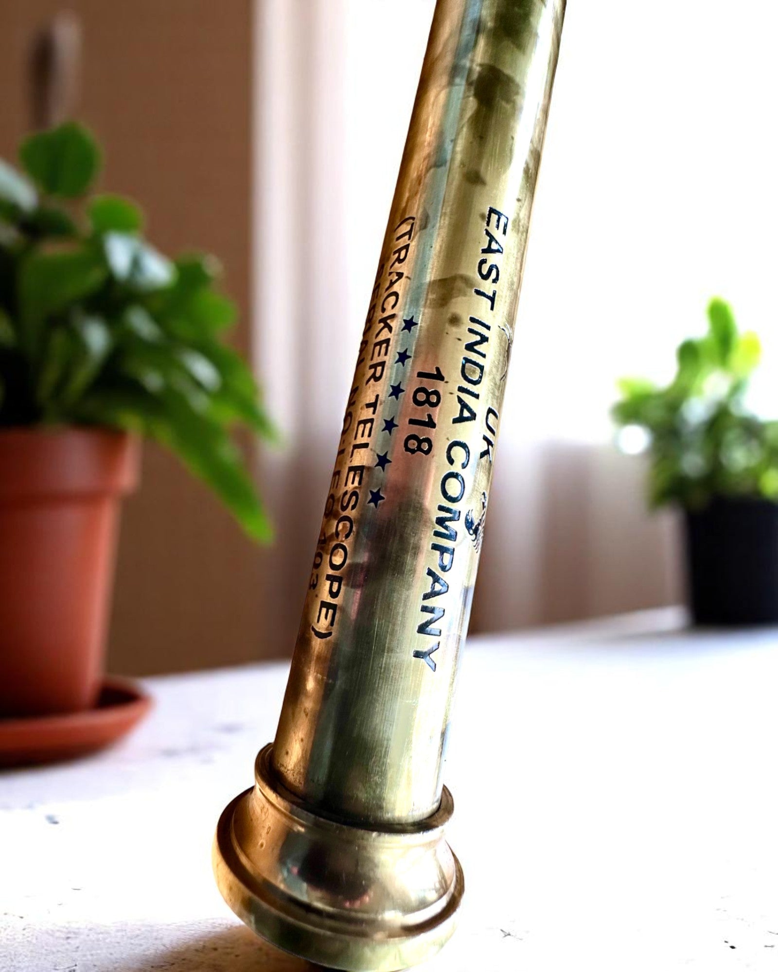 Luneta Królewska „Voyager 1818” – Ekskluzywna, Mosiężna, 83 cm, ręcznie robiona, etui ze Skóry Naturalnej – Edycja Kolekcjonerska, personalizacja grawerem na prezent