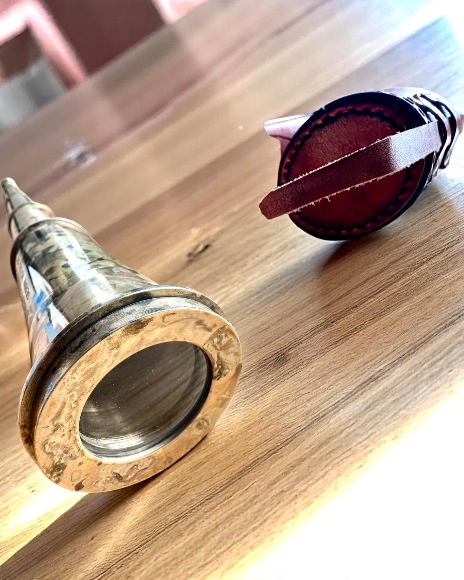 Luneta Królewska „Voyager 1818” – Ekskluzywna, Mosiężna, 83 cm, ręcznie robiona, etui ze Skóry Naturalnej – Edycja Kolekcjonerska, personalizacja grawerem na prezent