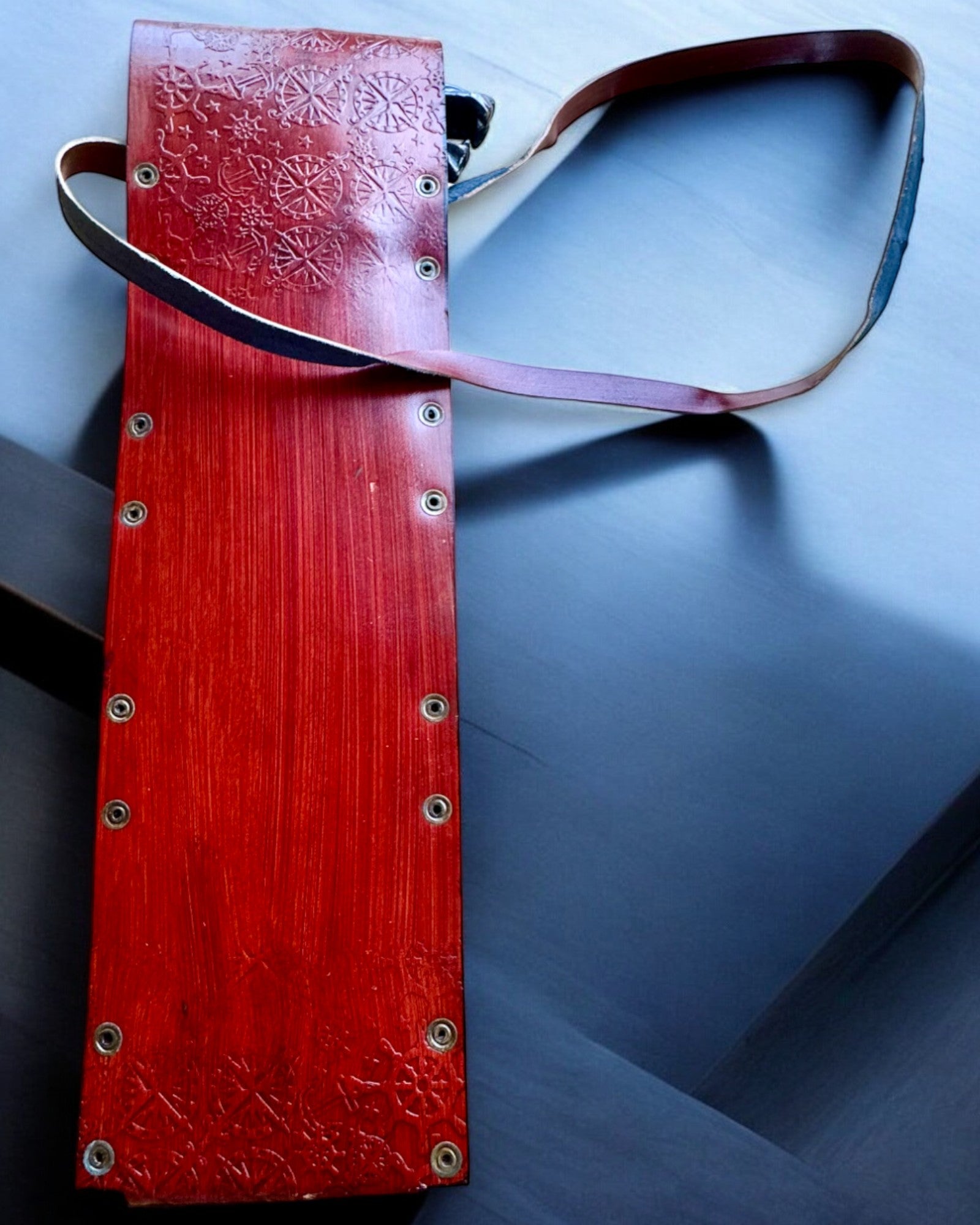 Kožené puzdro, obal na vychádzkové palice - možnosť personalizácie gravírovaním na darček