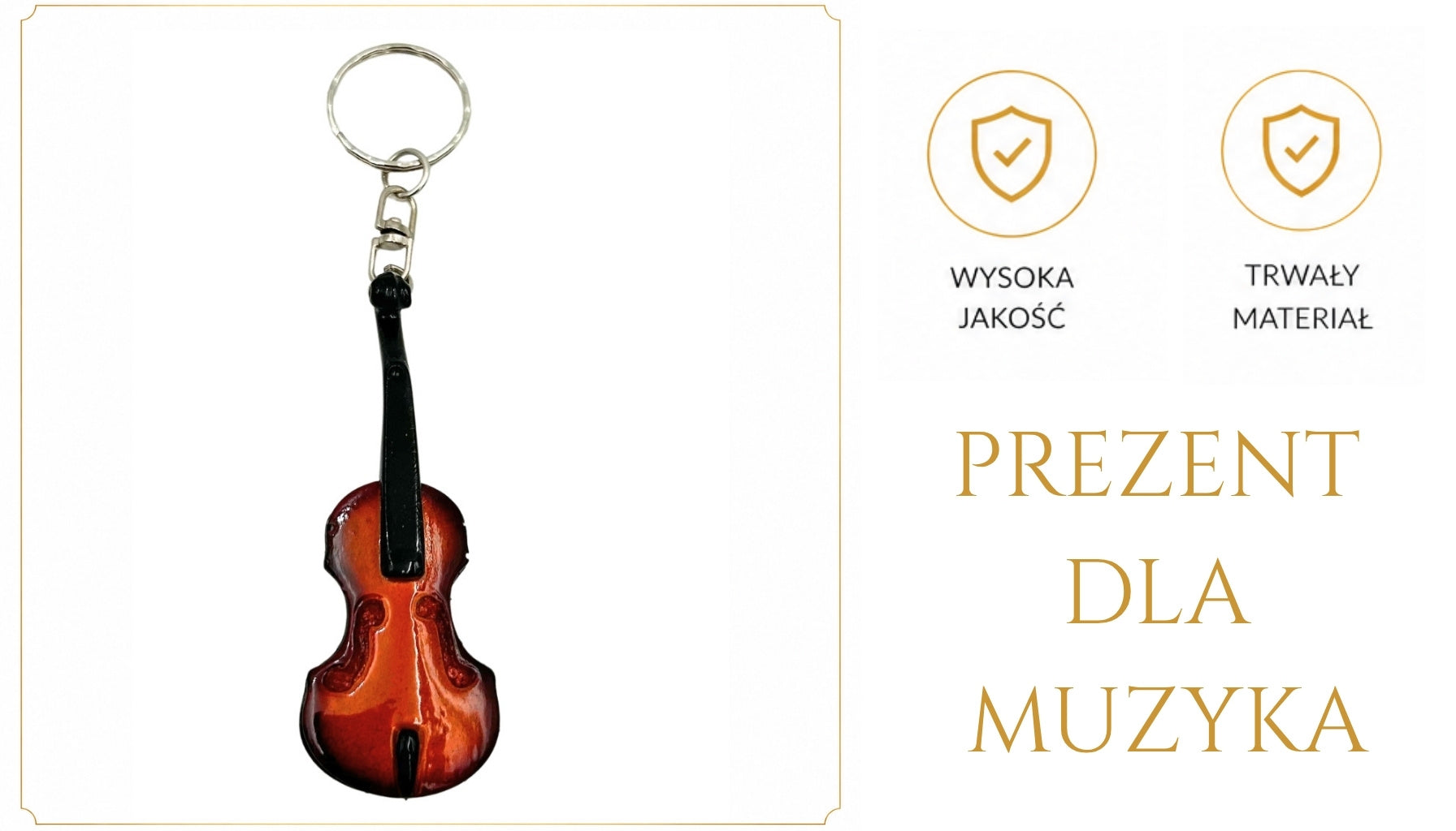Prívesok na kľúče husle - ECK-0887