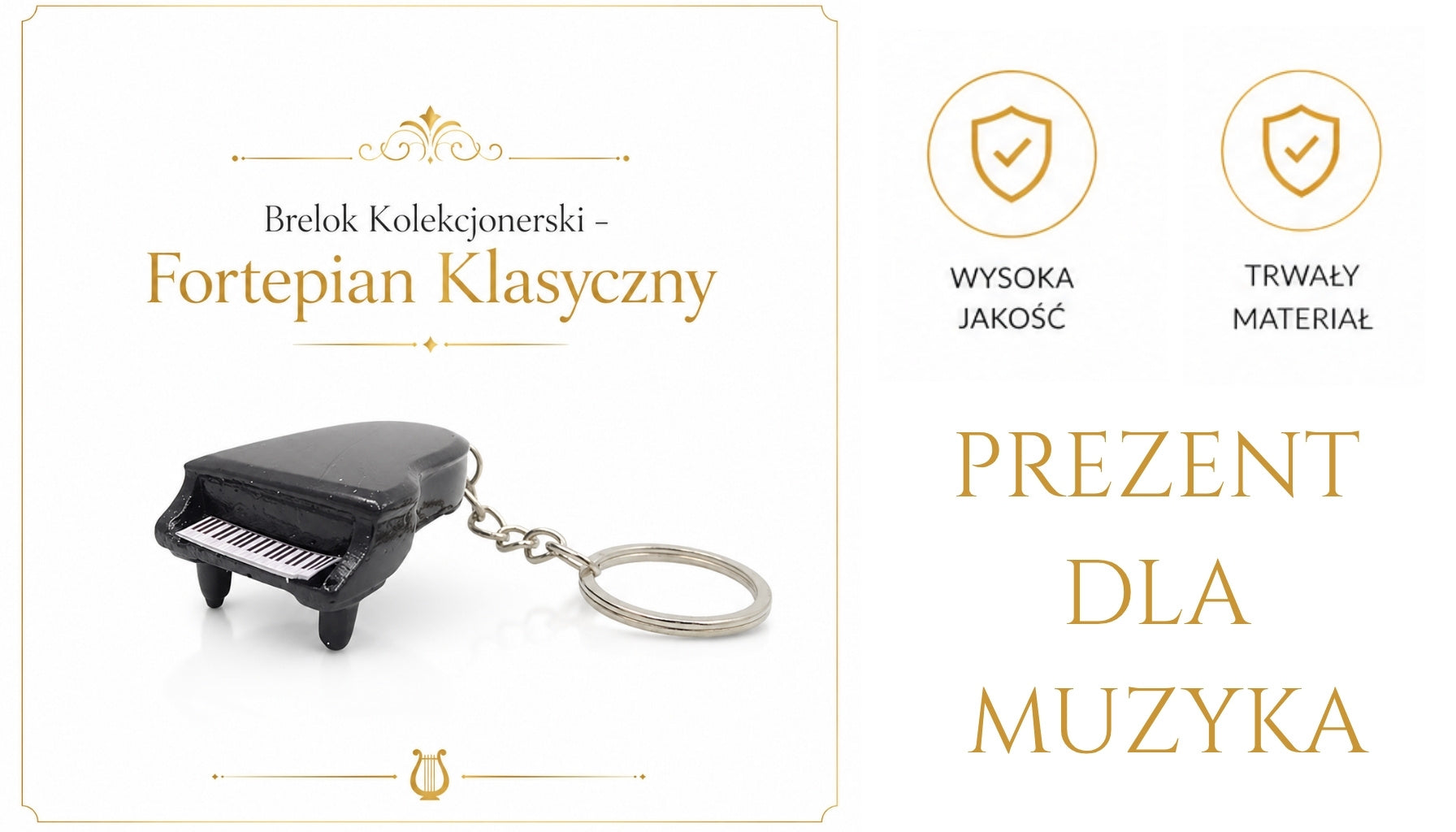 Zberateľský prívesok – klasický klavír – ECK-0863