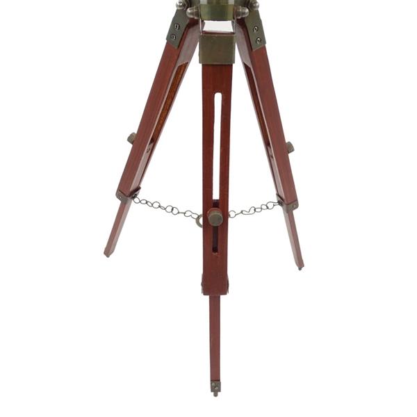Elegantný koloniálny glóbus na drevenej trojnožke NC2140 s nastaviteľnou výškou do 78 cm, laminovanou mapou v odtieňoch bielej a hnedej, ideálny ako darček s možnosťou personalizácie gravírovaním