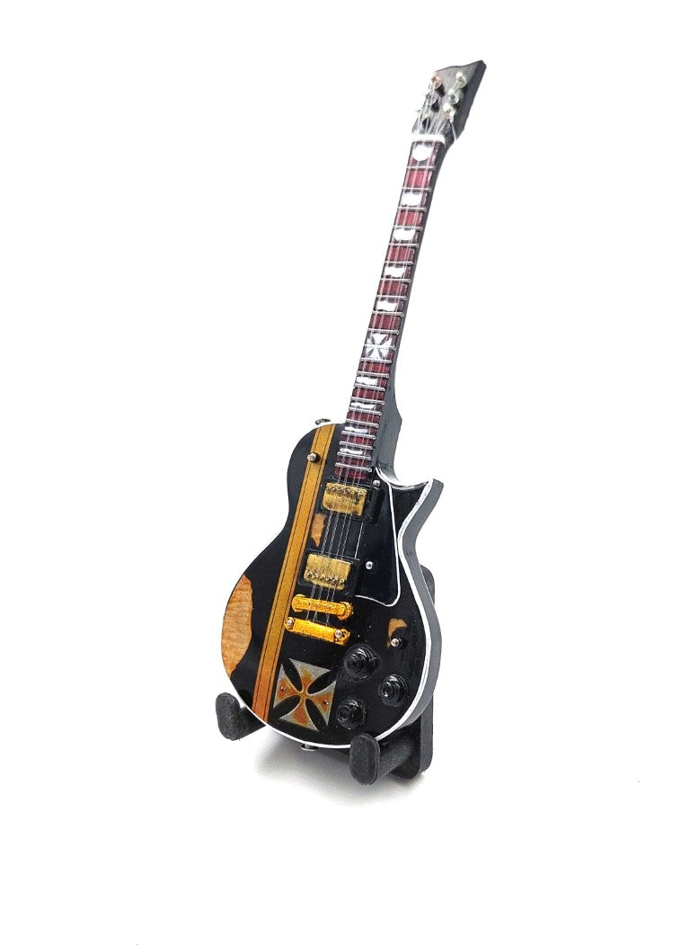 Mini zberateľská gitara 15 cm v štýle Jamesa Hetfielda s možnosťou personalizácie gravírovaním