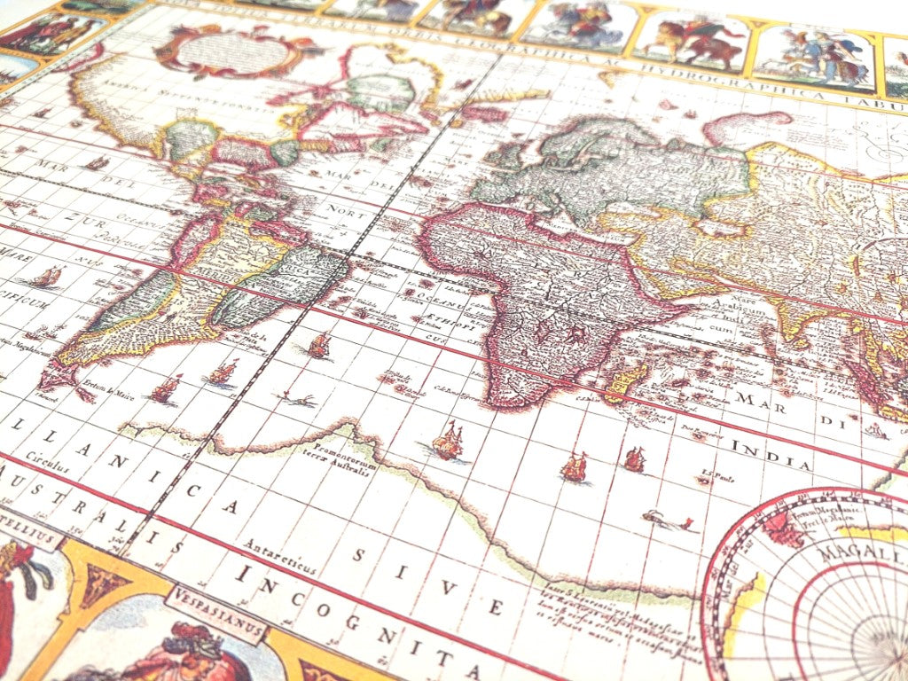 Mapa Świata Piscator 1652 z możliwością personalizacji grawerem