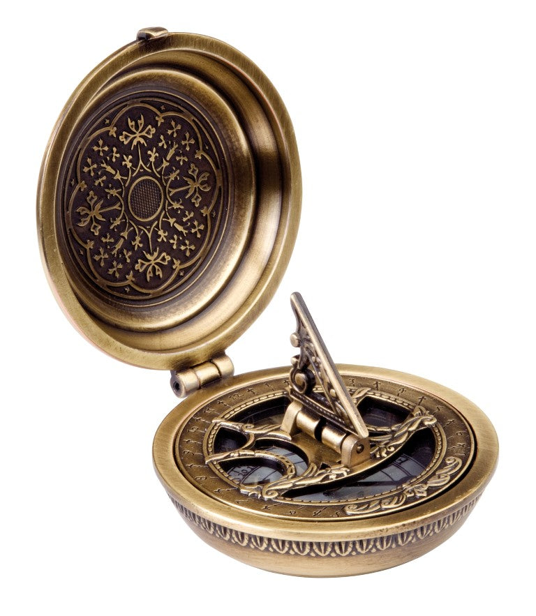 Mosadzný kompas Urania Propitia so slnečnými hodinami