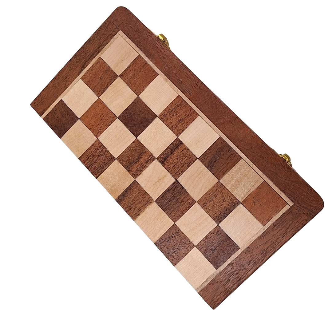 Drevený magnetický šach 30x30cm skladací G614 s gravírovaním