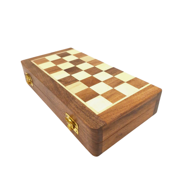 Drevený magnetický šach 25x25 cm s možnosťou personalizácie gravírovaním
