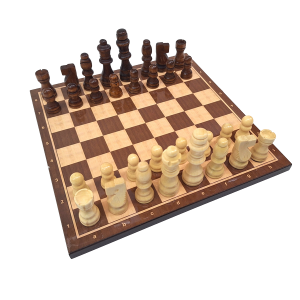 Drevený klasický šach 27 x 27 cm s personalizovaným gravírovaním