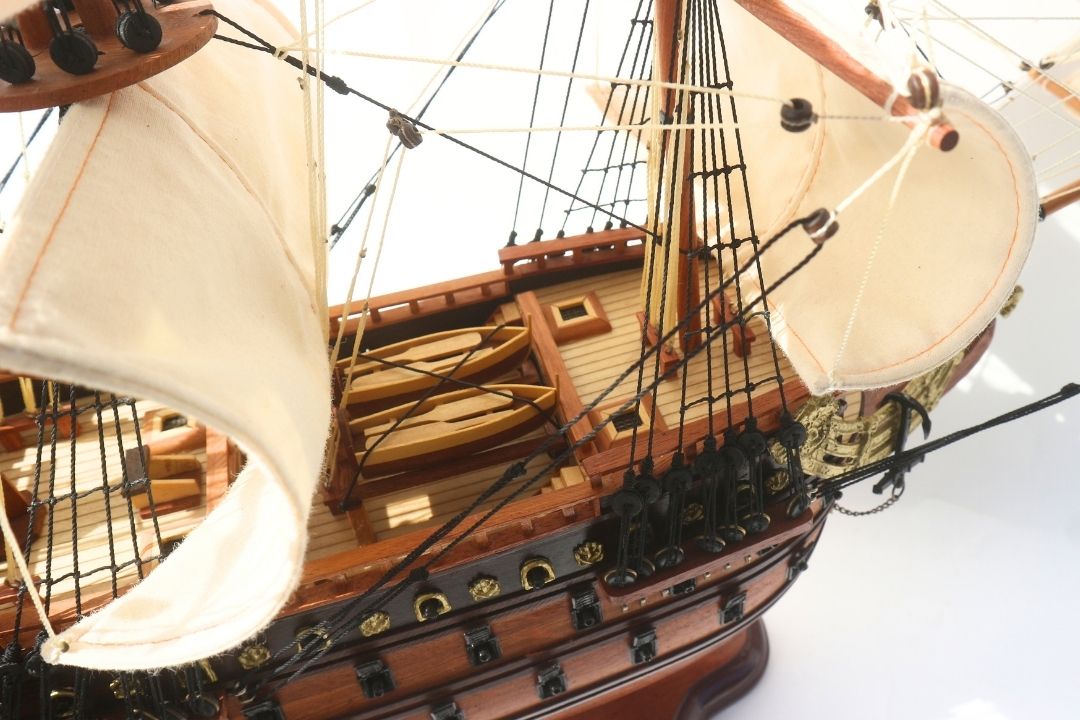 Luxusný model plachetnice lode Soleil Royal 65cm - SOL6, možnosť personalizácie gravírovaním