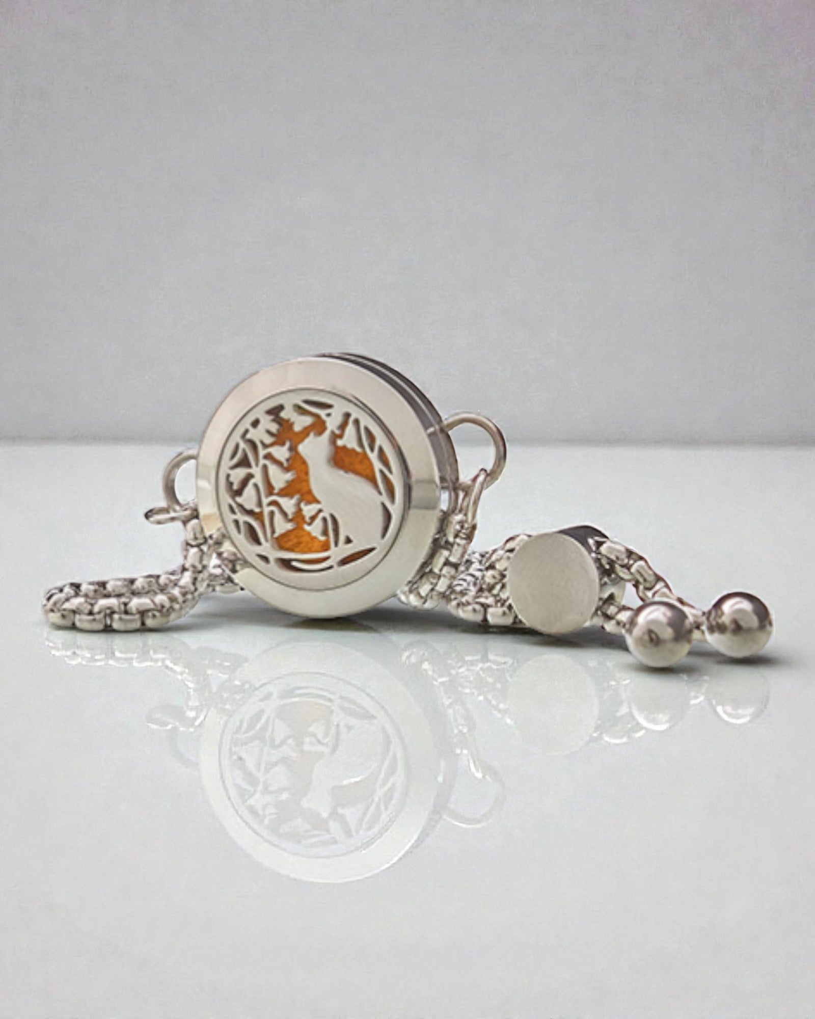 Bransoletka Aromalife Feline Bloom – Sekretnik Zapachu Kot i Kwiaty 20 mm