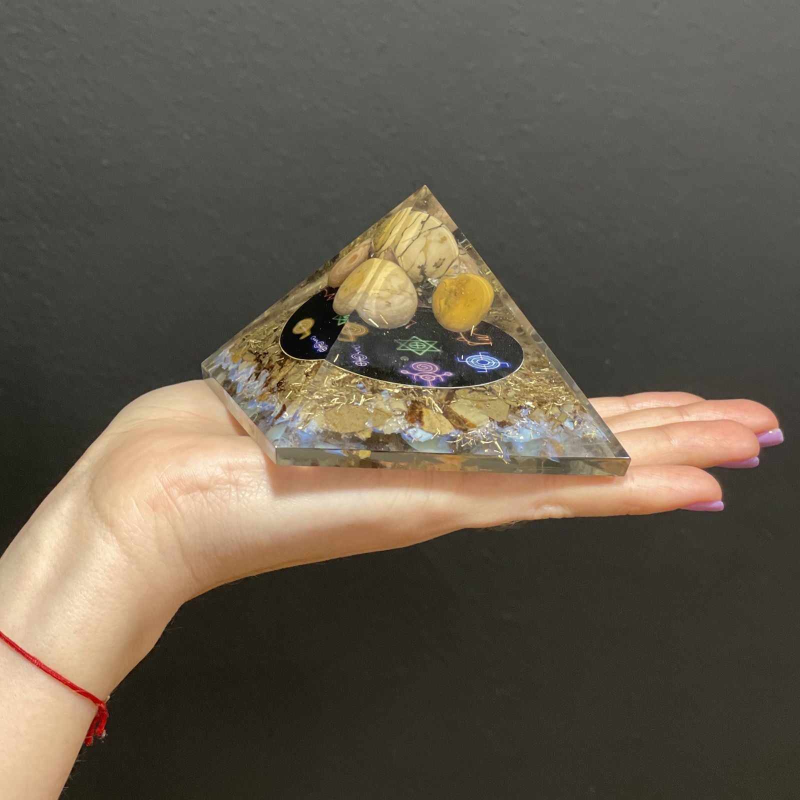 Orgonitová pyramída Midnight Reiki
