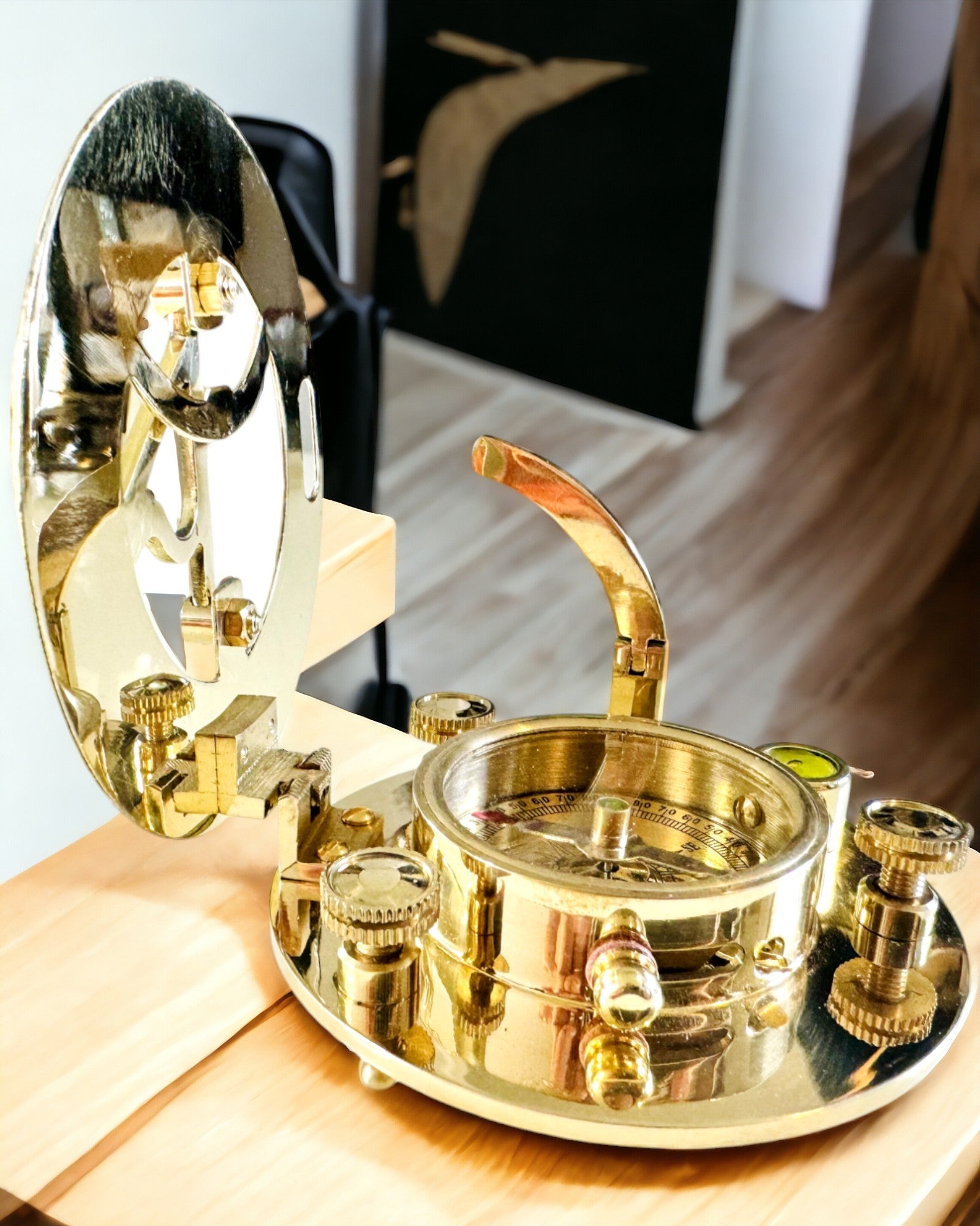 Navigačný kompas so sextantom a možnosťou personalizácie - Námornícky XL