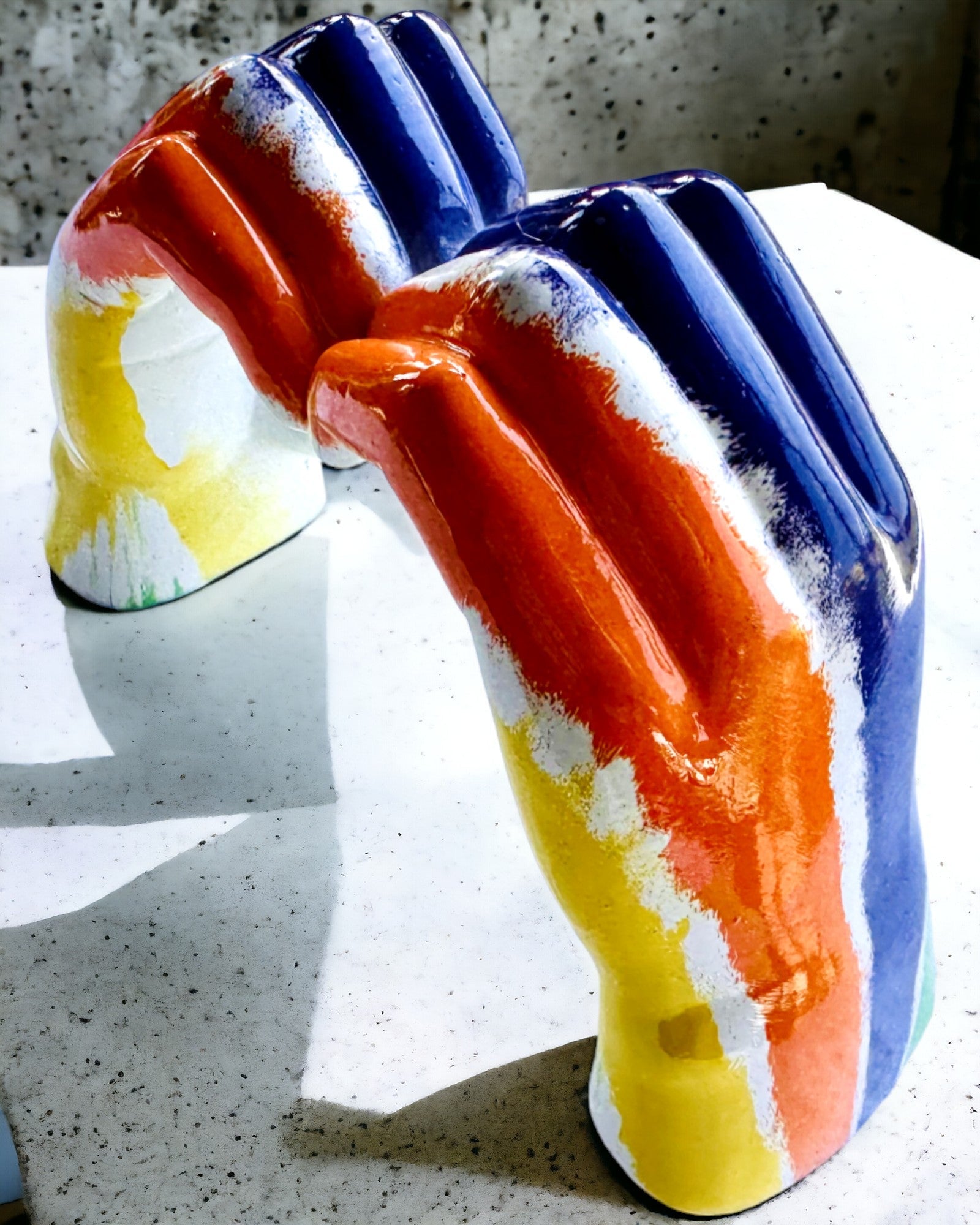 Farebné Priestorové Srdce - Dekoratívna Figúrka z Živice s možnosťou personalizácie, na darček