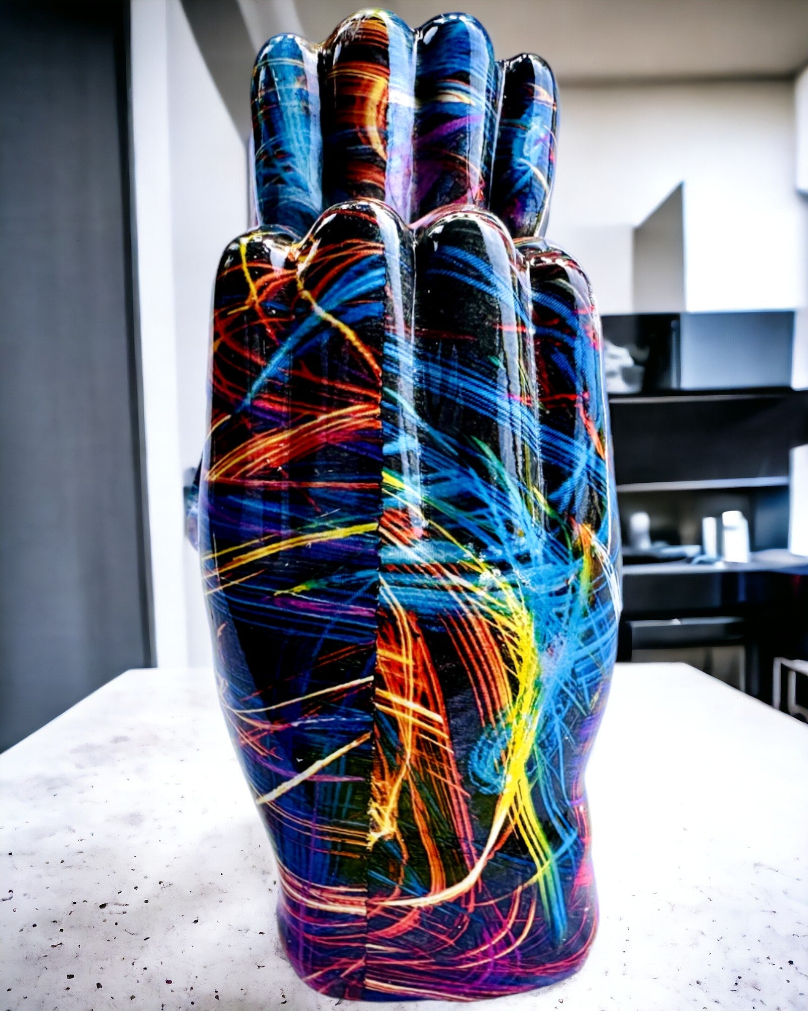 Kaleidoskop Srdce – Ručne Vyrobená Ozdoba zo Živice s Možnosťou Gravírovania