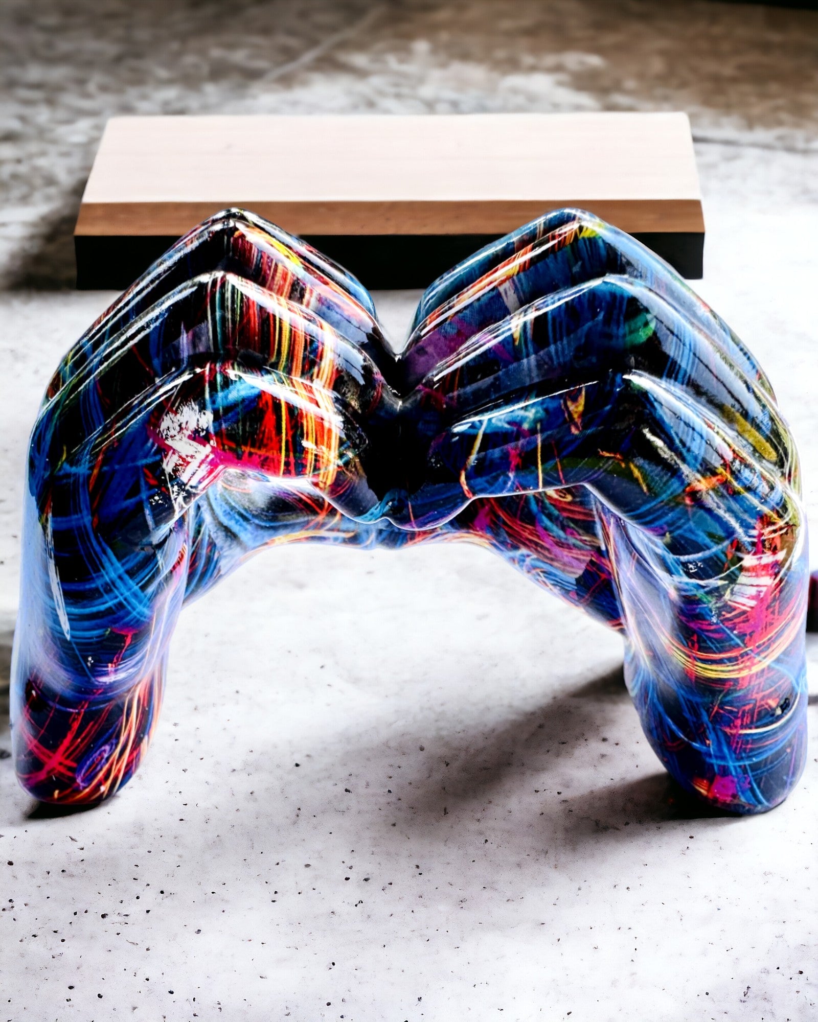 Kaleidoskop Srdce – Ručne Vyrobená Ozdoba zo Živice s Možnosťou Gravírovania