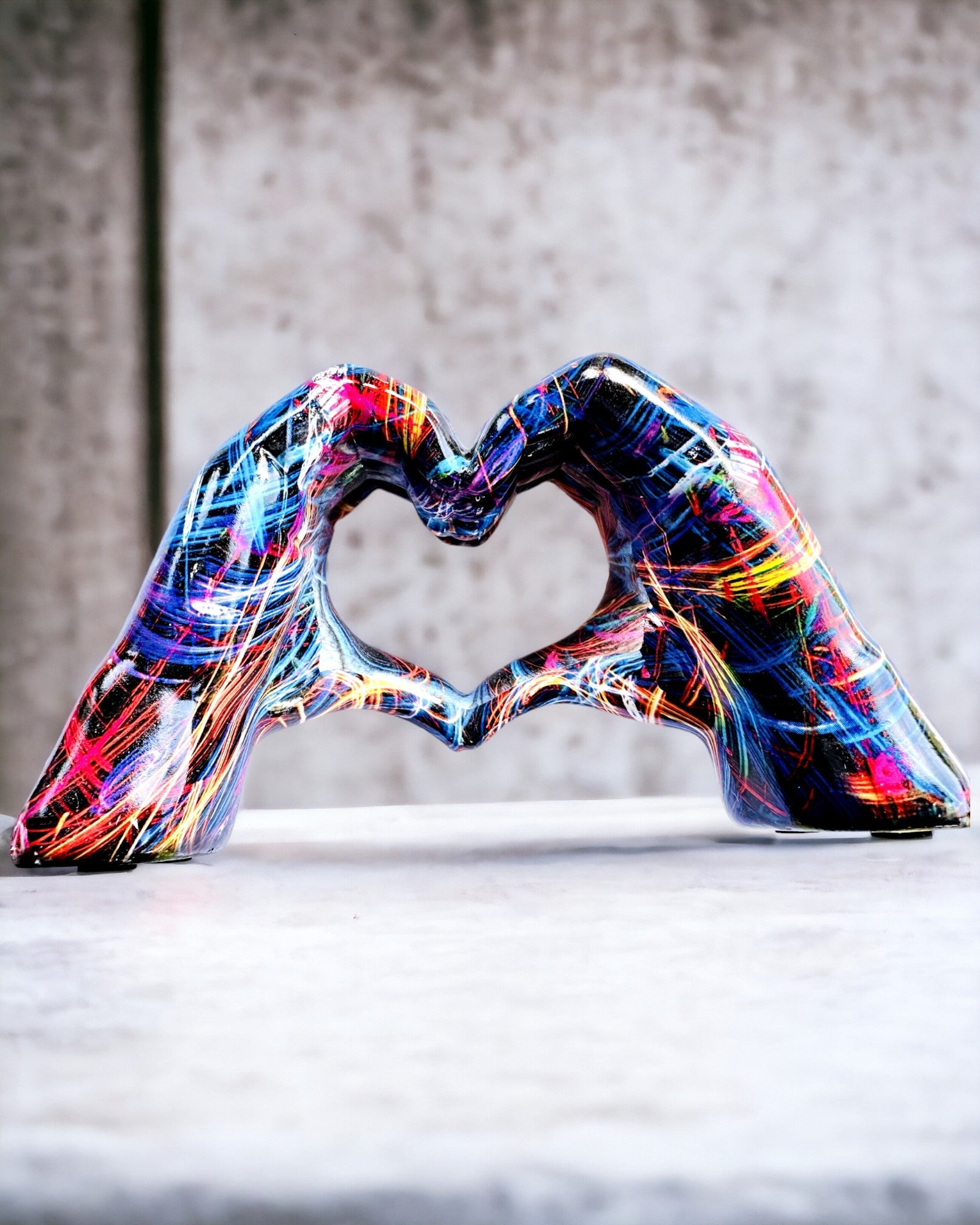 Kaleidoskop Srdce – Ručne Vyrobená Ozdoba zo Živice s Možnosťou Gravírovania