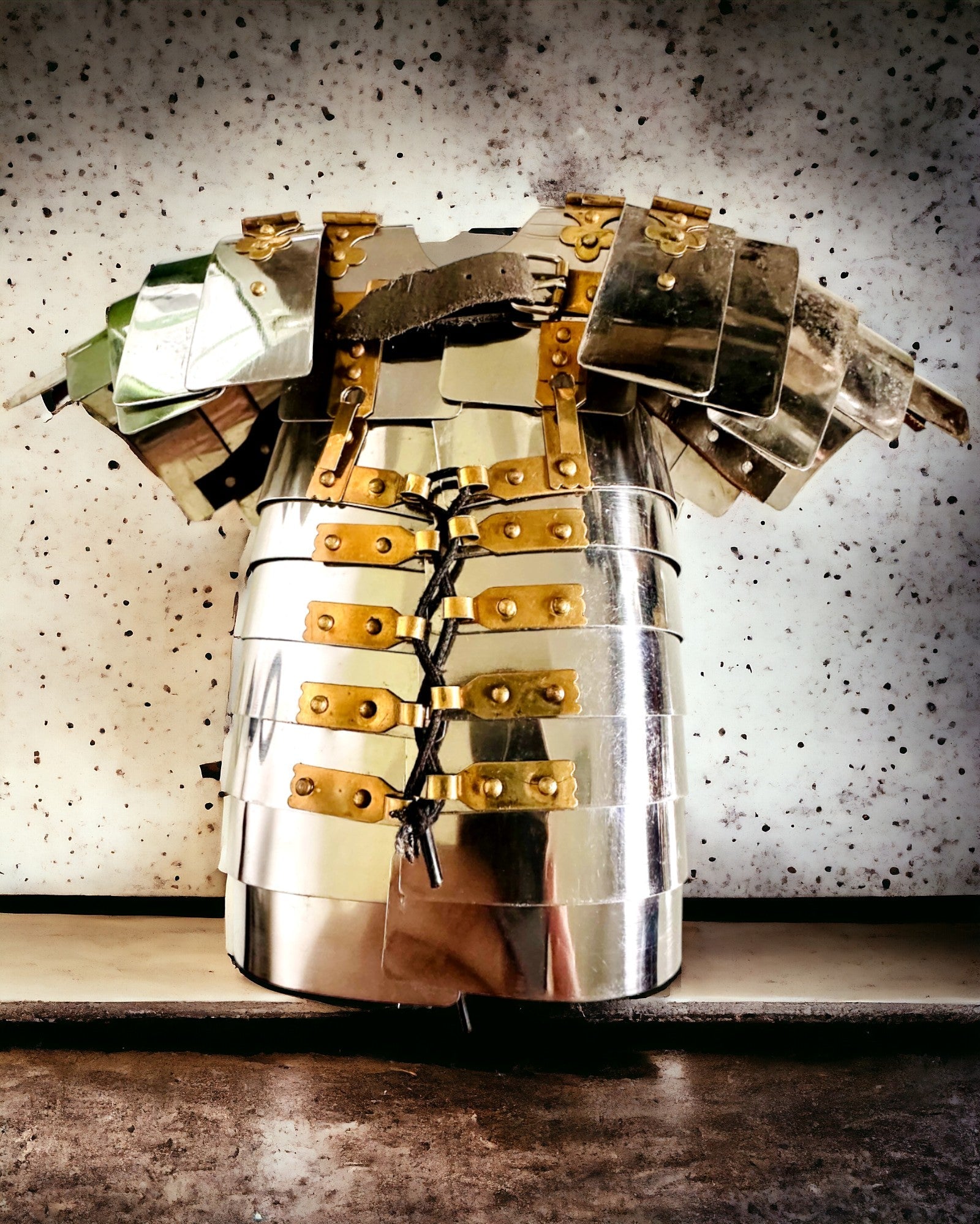 Zbroj Městského Bojovníka - Ručne Vyrobená, Možnosť Gravírovania, Výška Približne 40 cm