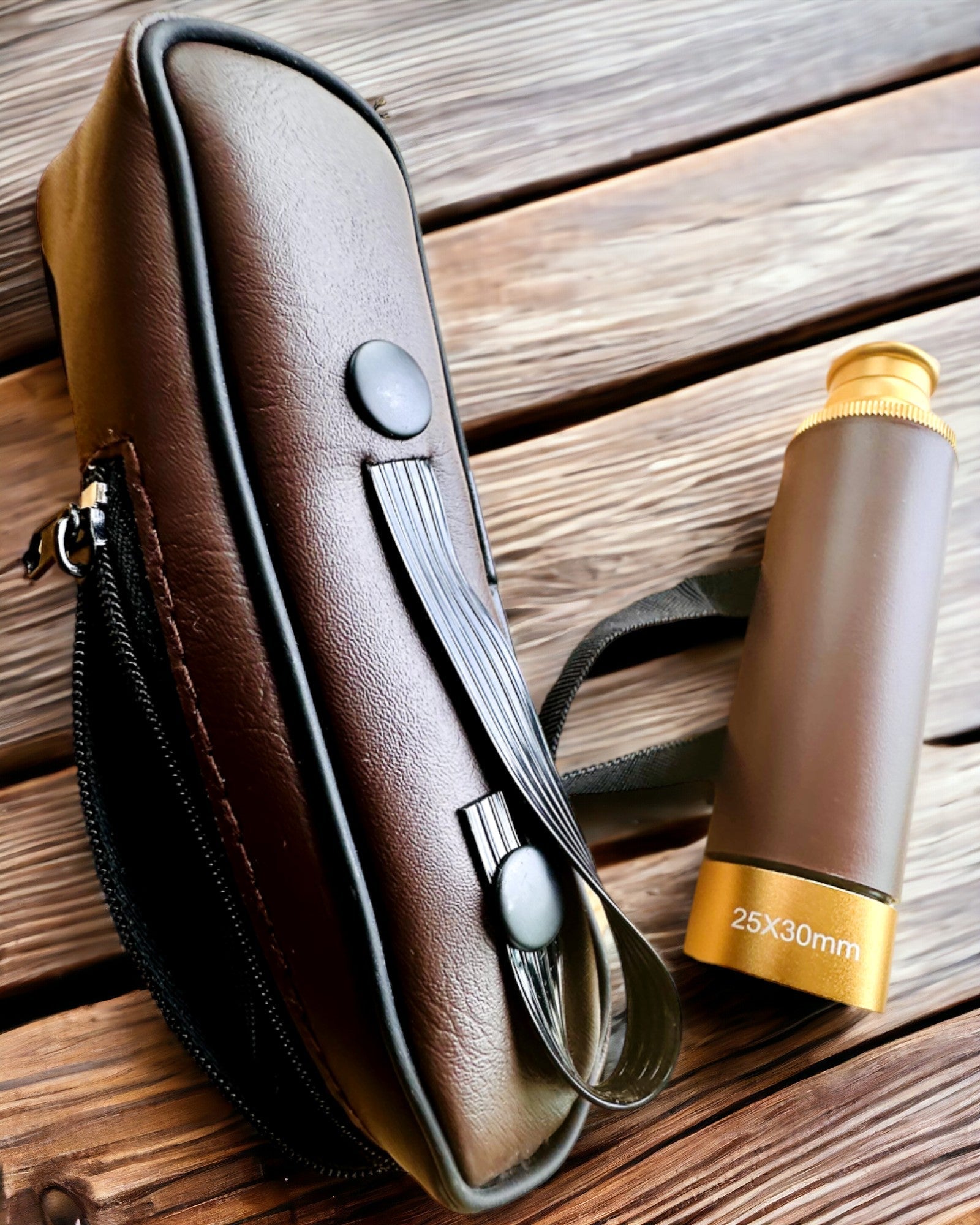 Luneta Monokulárová Explorer 25x30 - Prenosný, Skladací Ručný Teleskop, možnosť personalizácie gravírovaním