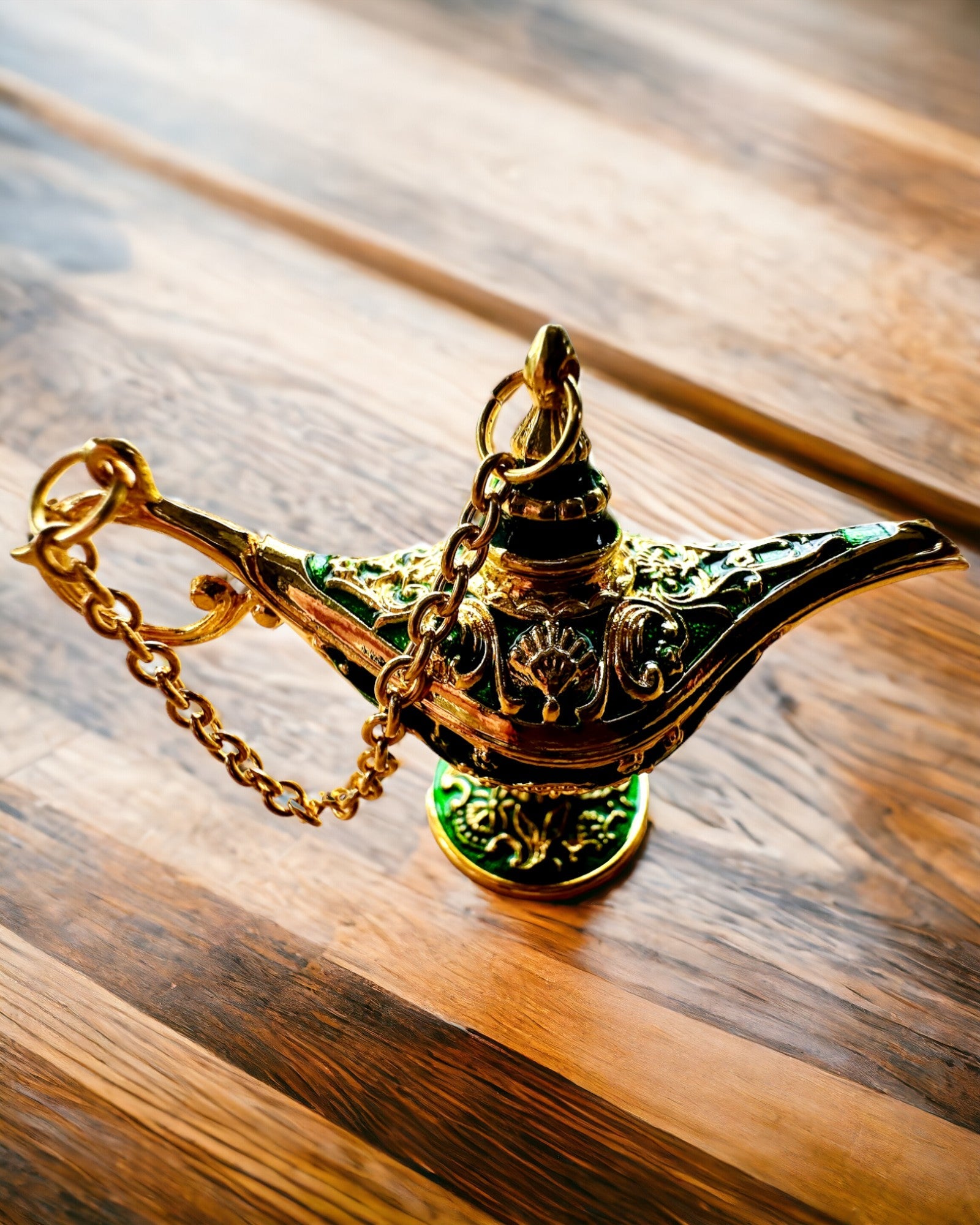 Mała 4 cm Magiczna Lampa Aladyna, brelok, 6 wariantów kolorystycznych - Zaczarowane Wspomnienia, personalizacja grawerem