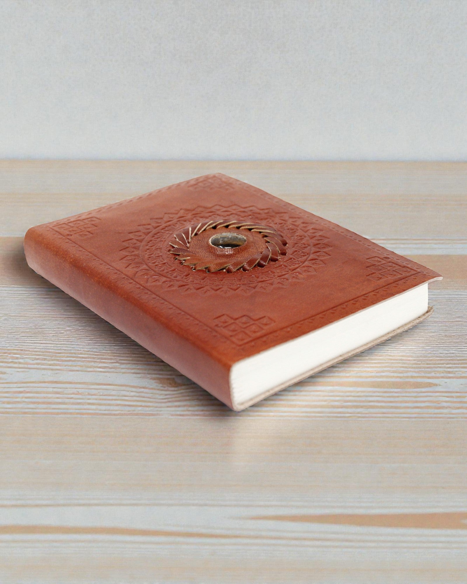 Kožený zápisník Tigrie oko 17x12 cm