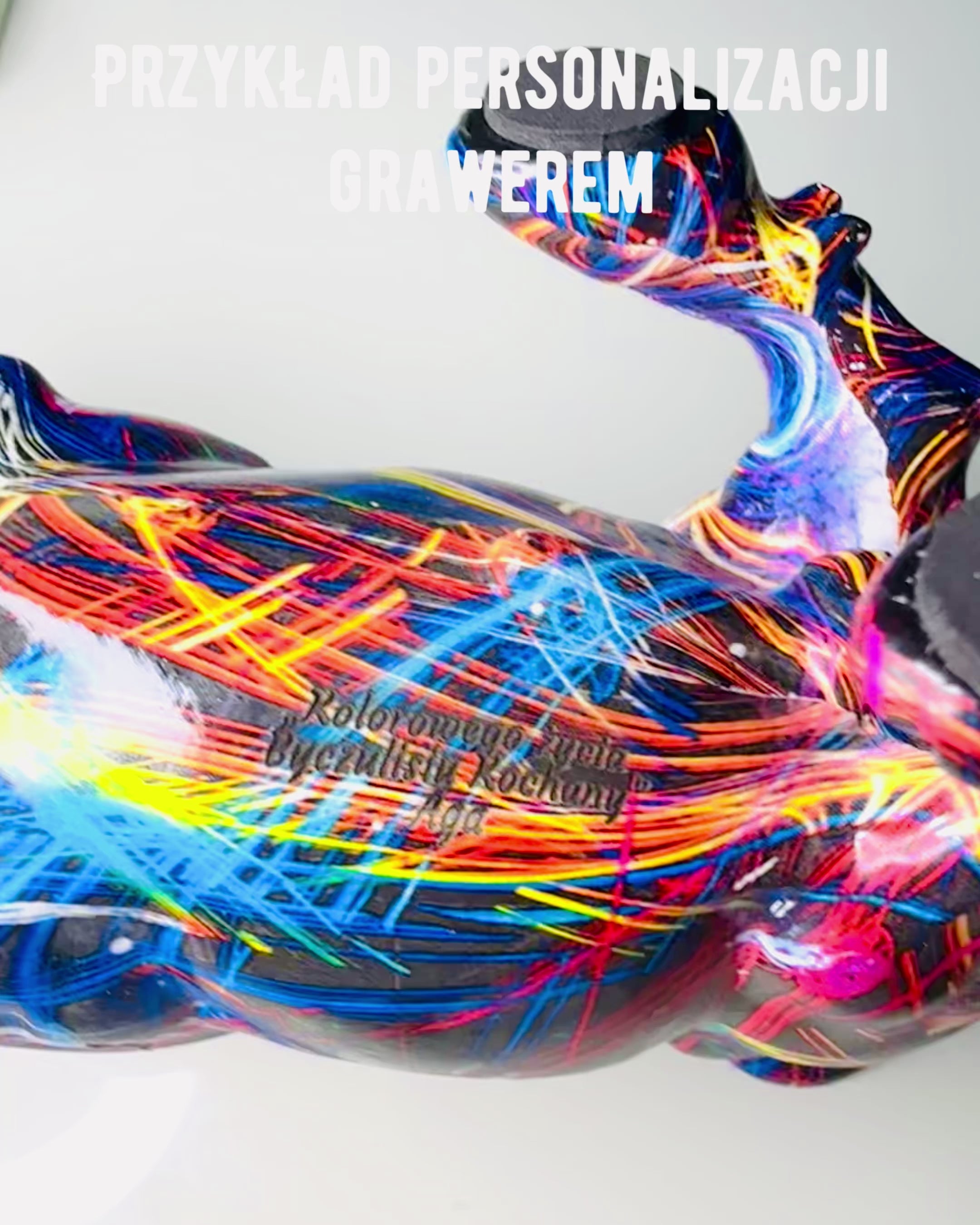 Dekoratívna socha býka "BullArt" – Unikátne umenie s možnosťou gravírovania - 4 farebné varianty, na personalizovaný darček