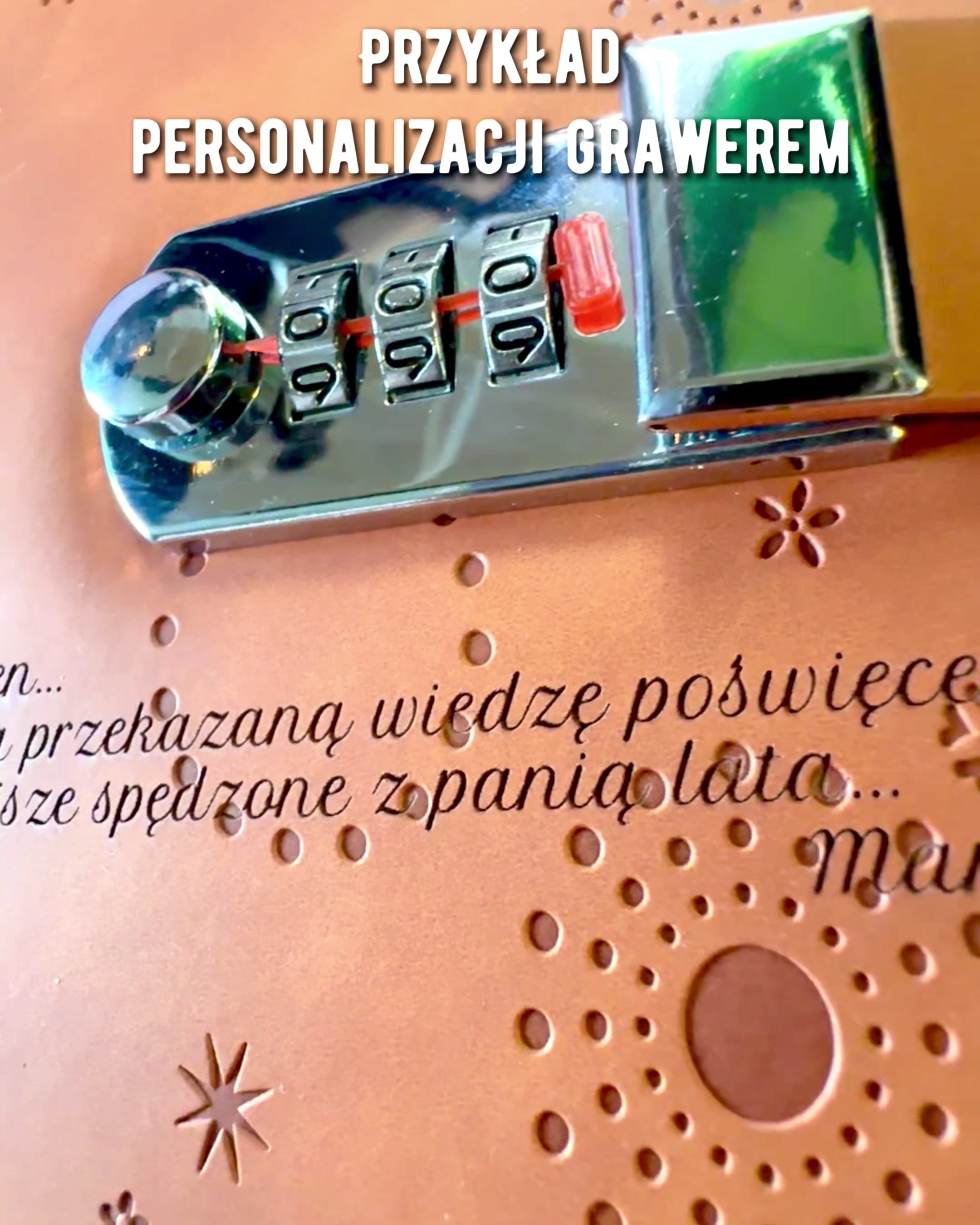 Exkluzívny Zápisník, PU koža, A5 so Zámkom na Kód - "Secret Journal", personalizácia gravírovaním