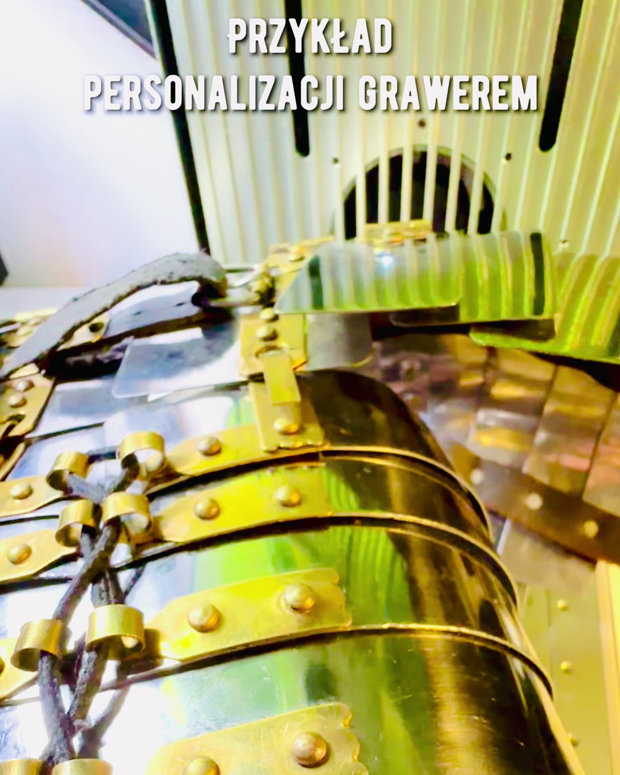 Zbroj Městského Bojovníka - Ručne Vyrobená, Možnosť Gravírovania, Výška Približne 40 cm