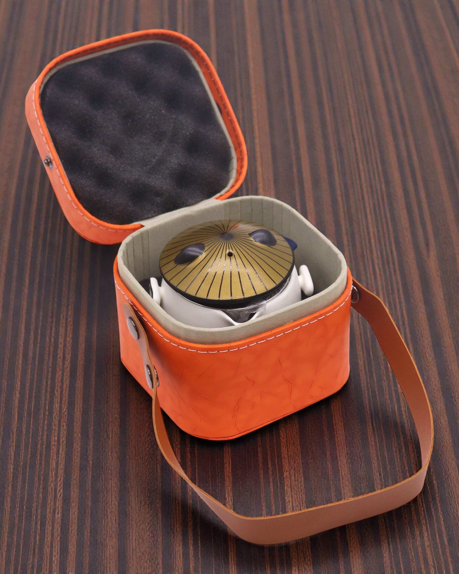 Panda – Turistická čajová súprava s pokrievkou a 2 hrnčekmi