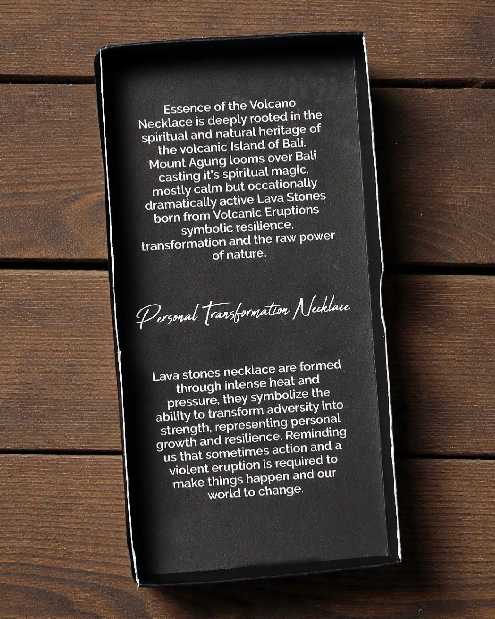 Náhrdelník Esencia sopky – Osobná transformácia