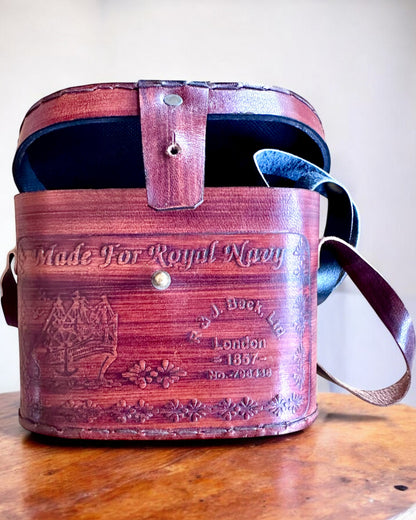 Ďalekohľad s koženým puzdrom Victorian's Eye, 11 cm Mosadzný, Ručne zdobený, personalizácia gravírovaním ako darček