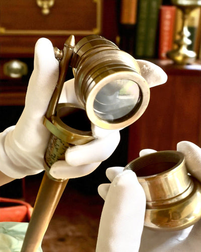 Laska Nawigator 2.0 z kompasem i ukrytą lunetą, możliwość personalizowania grawerem na prezent