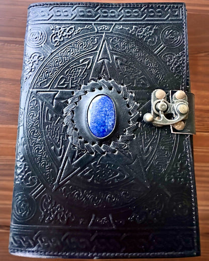 Prémiový Denník, Antický vzor, Kožený Zápisník "Magická Kronika" 200 strán, 2 varianty na výber, personalizácia gravírovaním