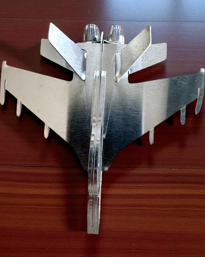 Kovový model stíhačky „SkyRaptor“ – nehrdzavejúca oceľ, personalizované gravírovanie na darček