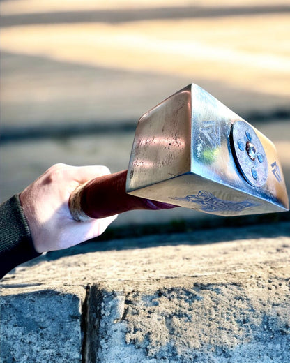 Mjölnir Kaldov – 33 cm, Ručne Kovaný Vikingský Kladivo s Možnosťou Gravírovania