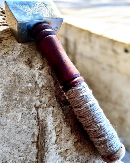 Mjölnir Kaldov – 33 cm, Ručne Kovaný Vikingský Kladivo s Možnosťou Gravírovania