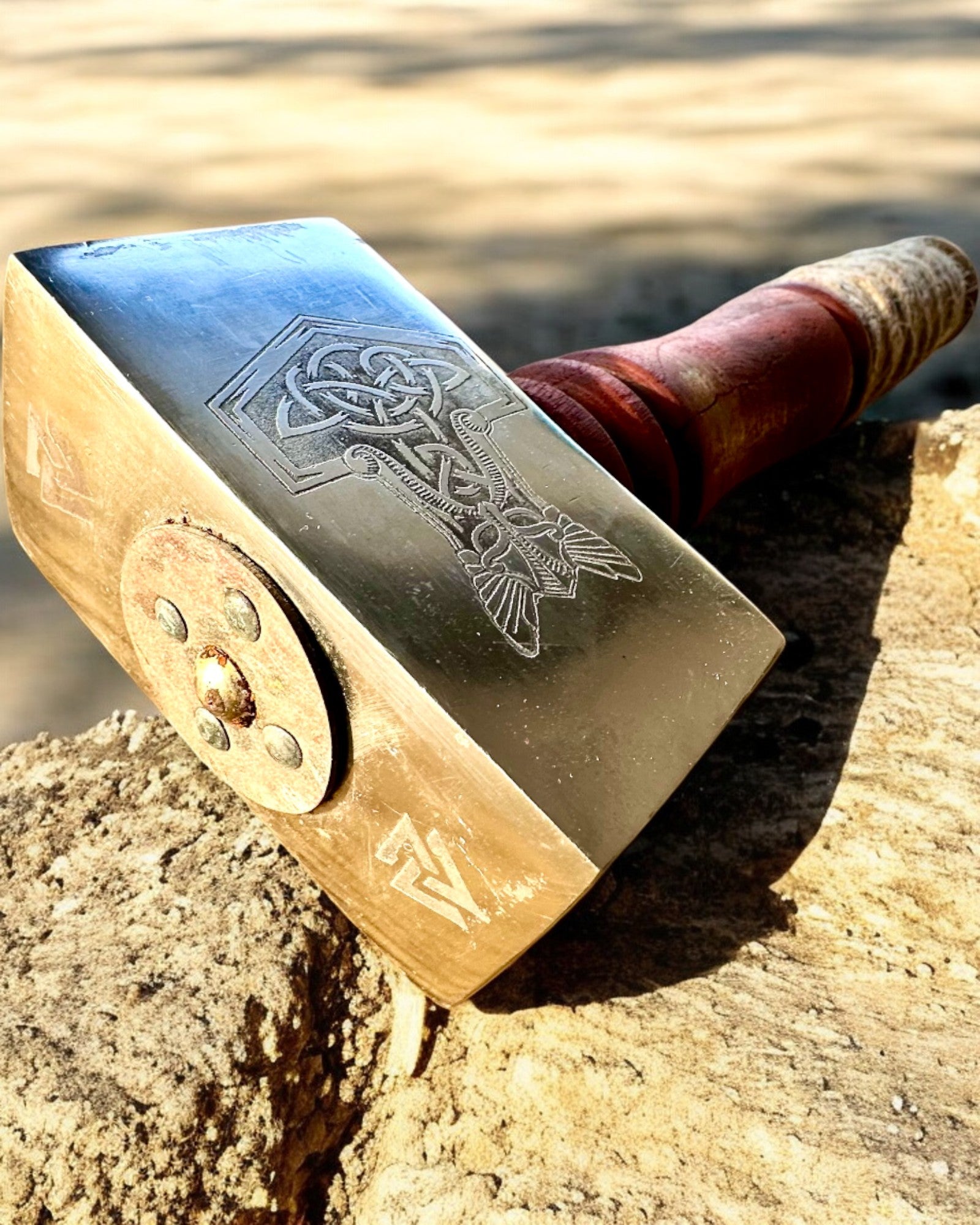 Mjölnir Kaldov – 33 cm, Ručne Kovaný Vikingský Kladivo s Možnosťou Gravírovania