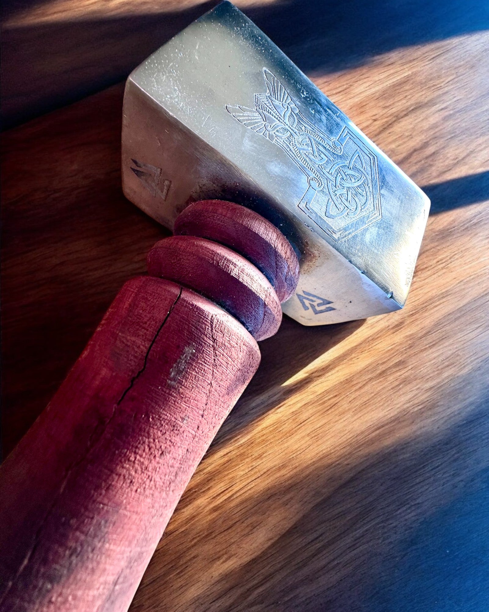 Mjölnir Kaldov – 33 cm, Ručne Kovaný Vikingský Kladivo s Možnosťou Gravírovania