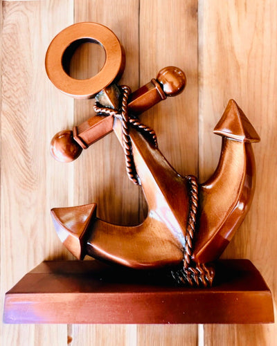 Dekoratívna kotva z hliníka - Elegantná dekorácia s možnosťou gravírovania - 3 farebné varianty