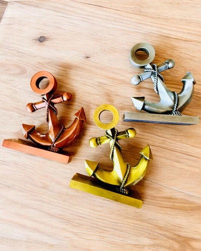 Dekoratívna kotva z hliníka - Elegantná dekorácia s možnosťou gravírovania - 3 farebné varianty