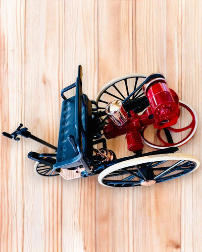 Retro Trojkolka Benz Patent-Motorwagen - Zberateľský model, personalizácia gravírovaním na darček