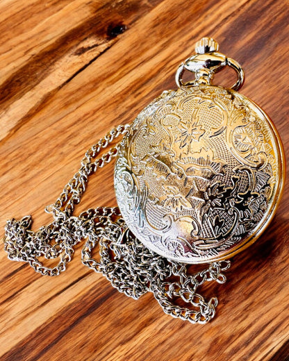 Vreckové hodinky "Zlatá Kotva" - personalizácia na darček gravírovaním