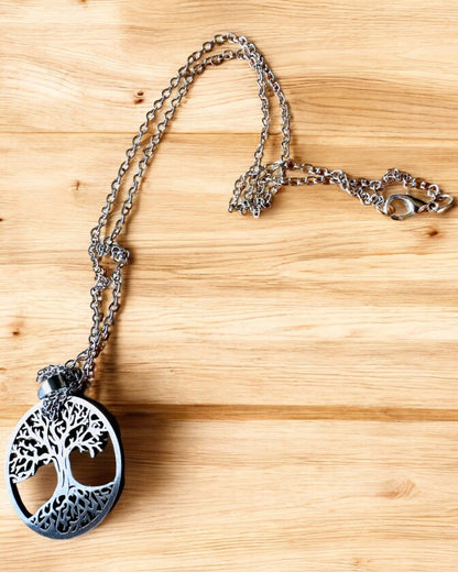 Náhrdelník "Strom Života" z Nehrdzavejúcej Ocele - personalizácia gravírovaním, 2 farebné varianty