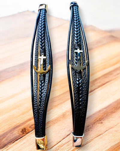 Pánsky náramok Kotva elegancie s možnosťou gravírovania na darček